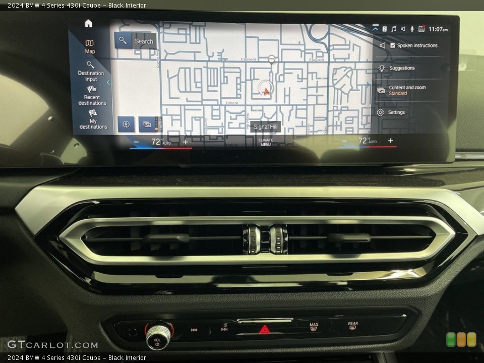 Black Interior Navigation for the 2024 BMW 4 Series 430i Coupe #146681363