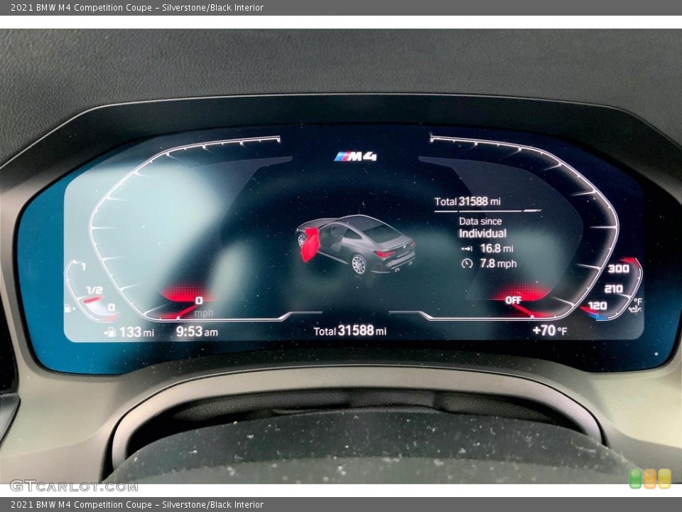 Silverstone/Black Interior Gauges for the 2021 BMW M4 Competition Coupe #146681489
