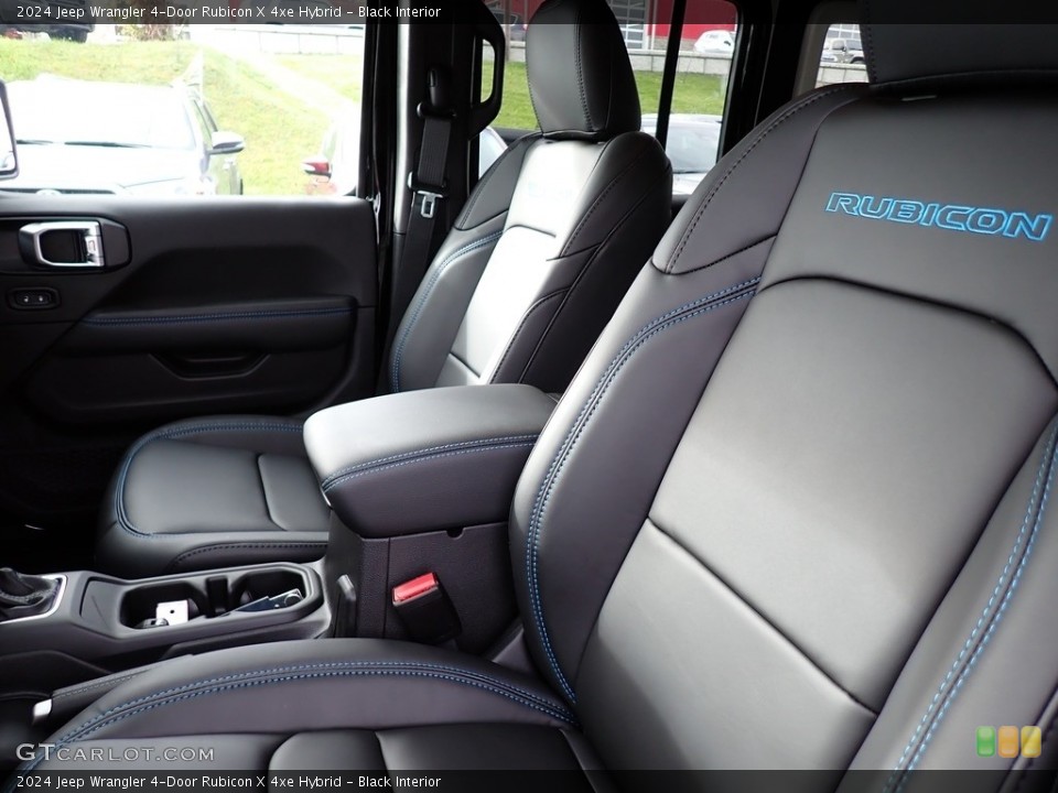 Black Interior Front Seat for the 2024 Jeep Wrangler 4-Door Rubicon X 4xe Hybrid #146681951