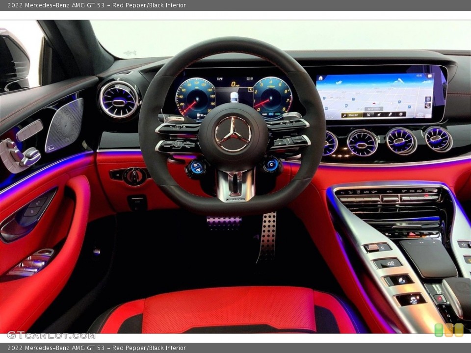 Red Pepper/Black Interior Dashboard for the 2022 Mercedes-Benz AMG GT 53 #146682773