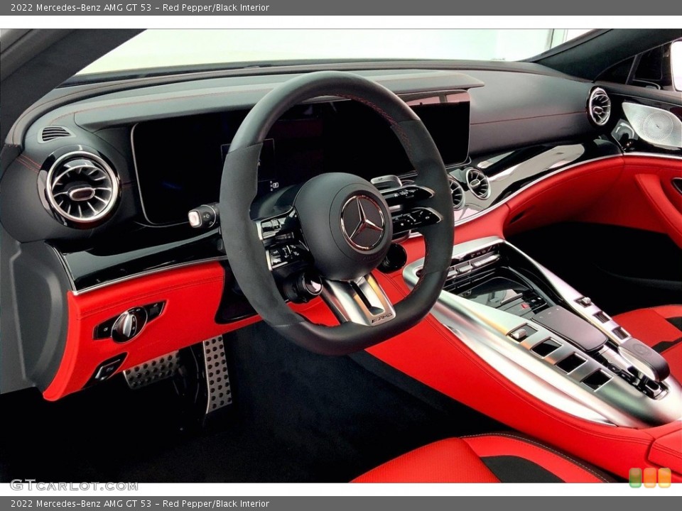 Red Pepper/Black Interior Dashboard for the 2022 Mercedes-Benz AMG GT 53 #146683028