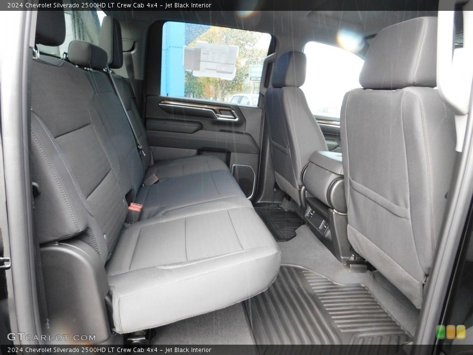 Jet Black Interior Rear Seat for the 2024 Chevrolet Silverado 2500HD LT Crew Cab 4x4 #146683157