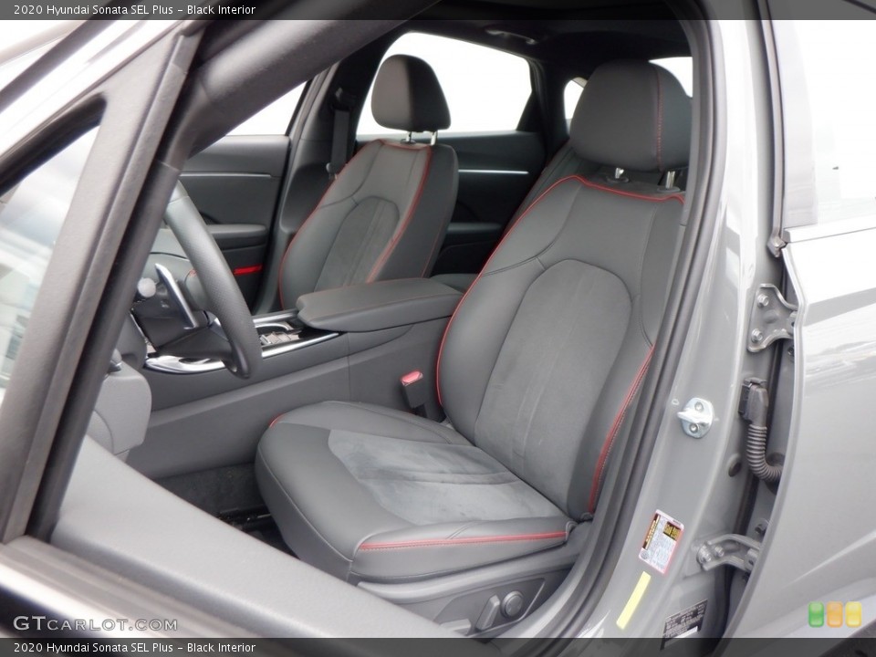Black Interior Front Seat for the 2020 Hyundai Sonata SEL Plus #146683166