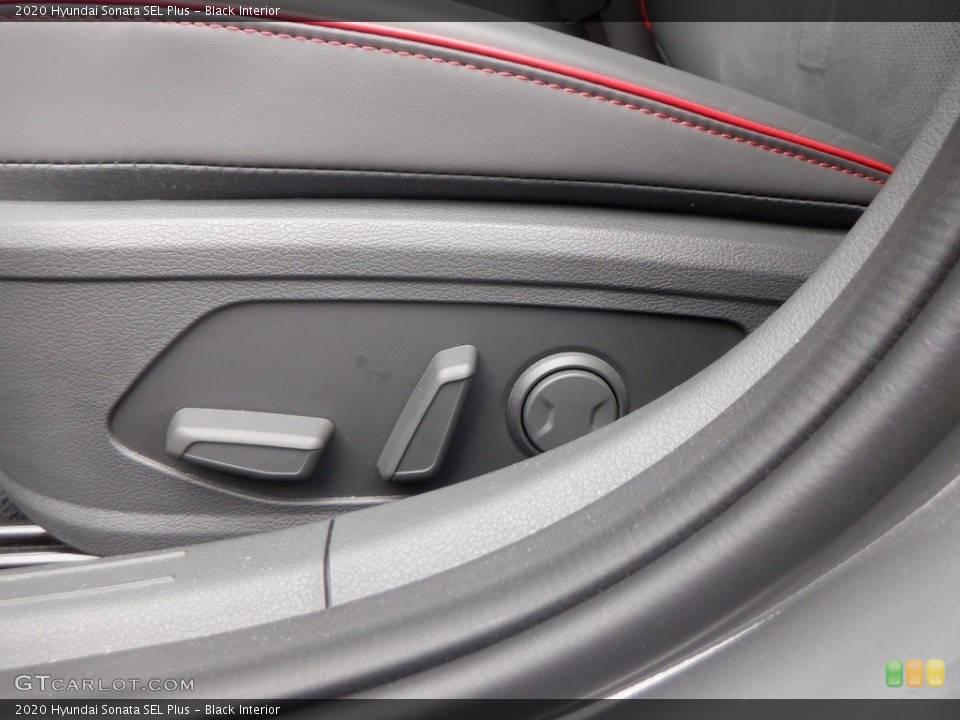 Black Interior Front Seat for the 2020 Hyundai Sonata SEL Plus #146683190