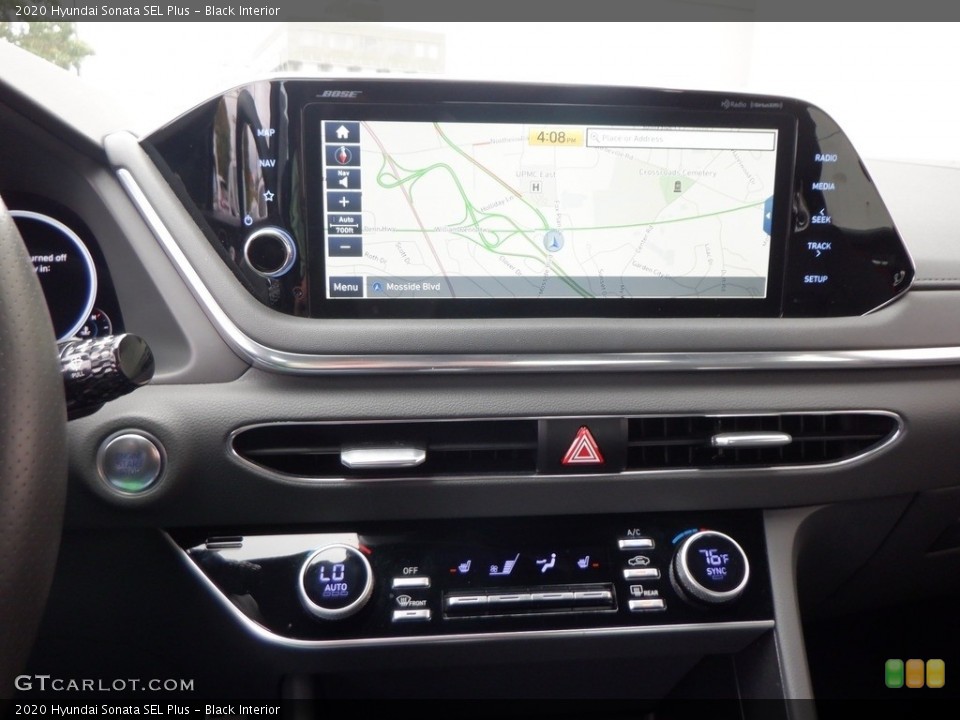 Black Interior Navigation for the 2020 Hyundai Sonata SEL Plus #146683331