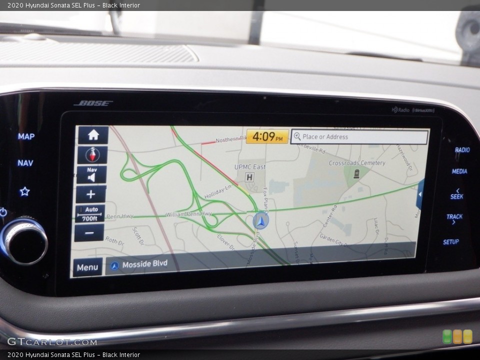 Black Interior Navigation for the 2020 Hyundai Sonata SEL Plus #146683385
