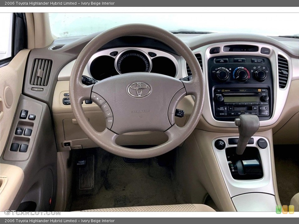 Ivory Beige Interior Dashboard for the 2006 Toyota Highlander Hybrid Limited #146683604