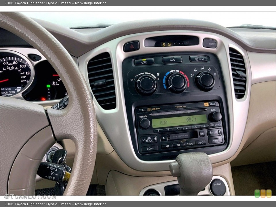 Ivory Beige Interior Controls for the 2006 Toyota Highlander Hybrid Limited #146683625