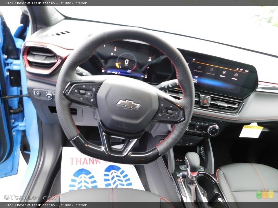 Jet Black Interior Steering Wheel for the 2024 Chevrolet Trailblazer RS #146683724