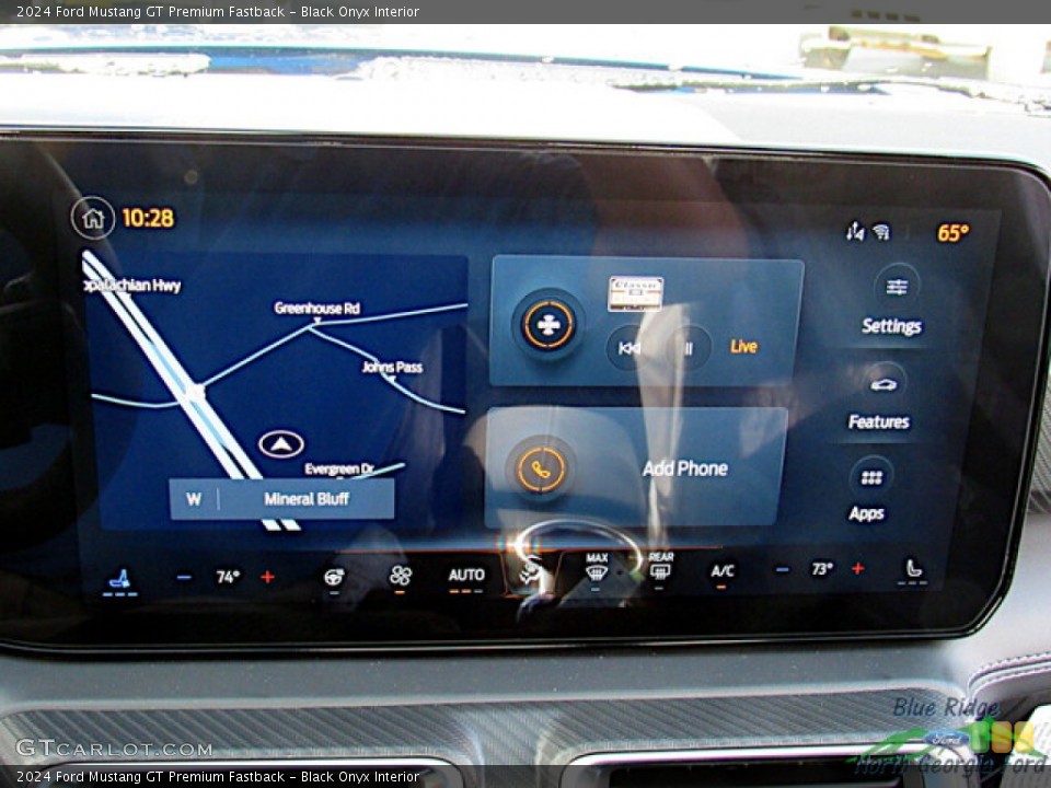 Black Onyx Interior Controls for the 2024 Ford Mustang GT Premium Fastback #146683844