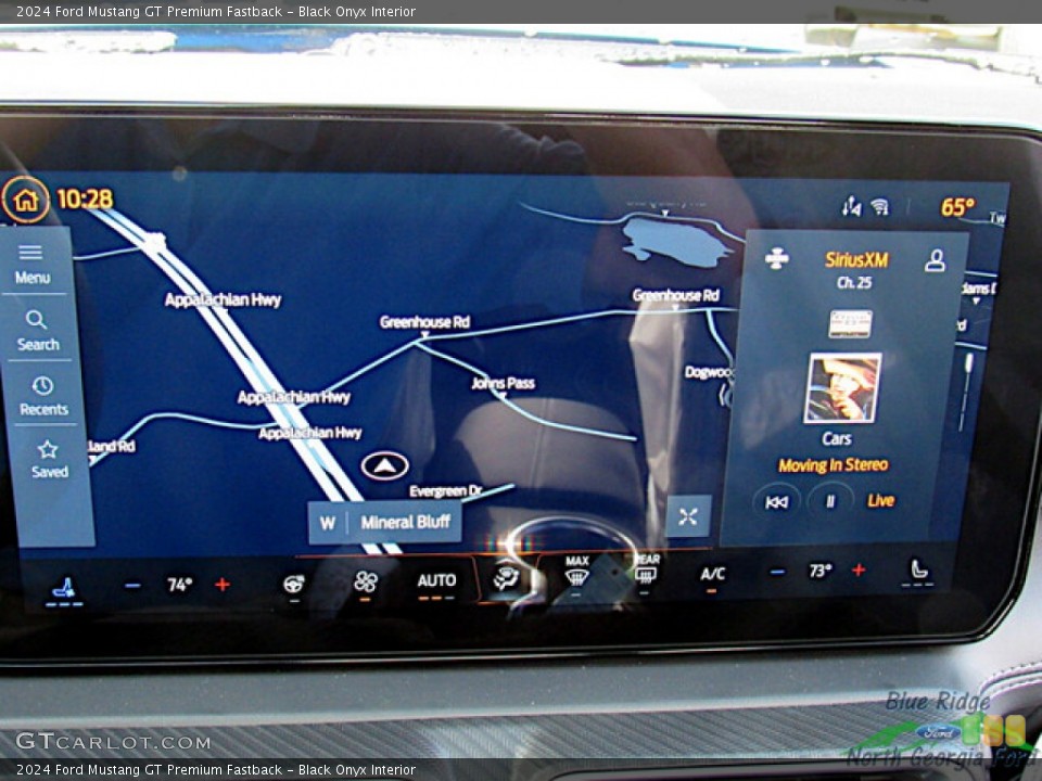 Black Onyx Interior Navigation for the 2024 Ford Mustang GT Premium Fastback #146683862