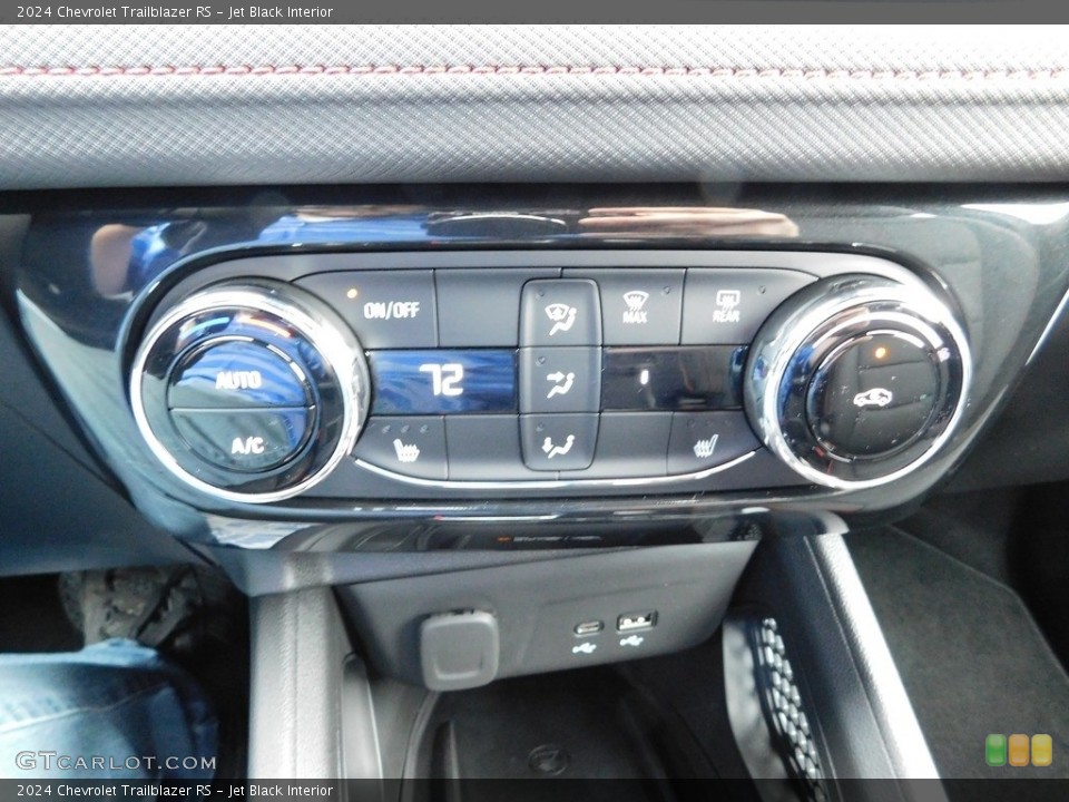 Jet Black Interior Controls for the 2024 Chevrolet Trailblazer RS #146683907