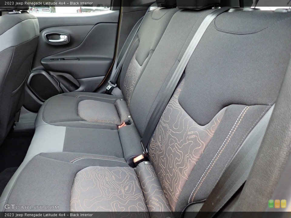 Black Interior Rear Seat for the 2023 Jeep Renegade Latitude 4x4 #146683970