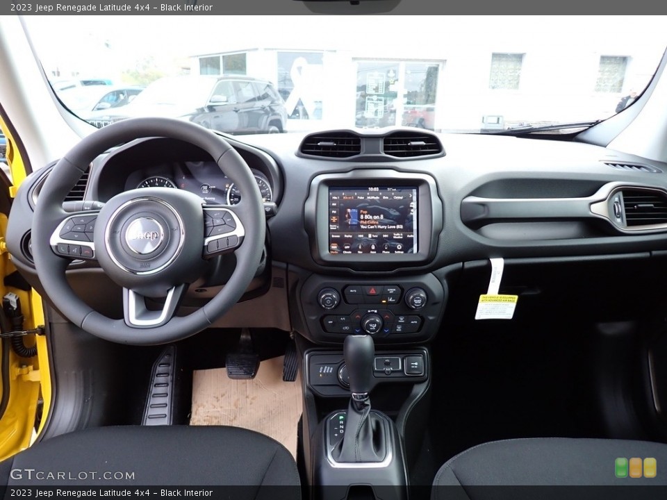 Black Interior Photo for the 2023 Jeep Renegade Latitude 4x4 #146683991