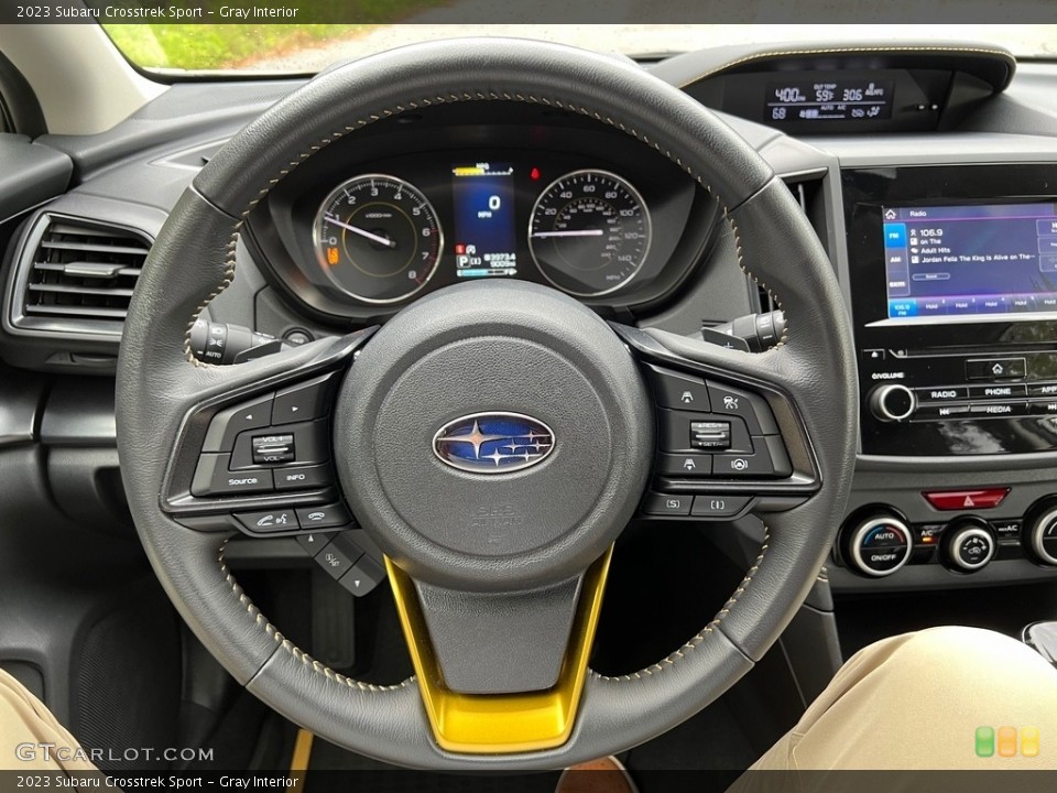 Gray Interior Steering Wheel for the 2023 Subaru Crosstrek Sport #146684156