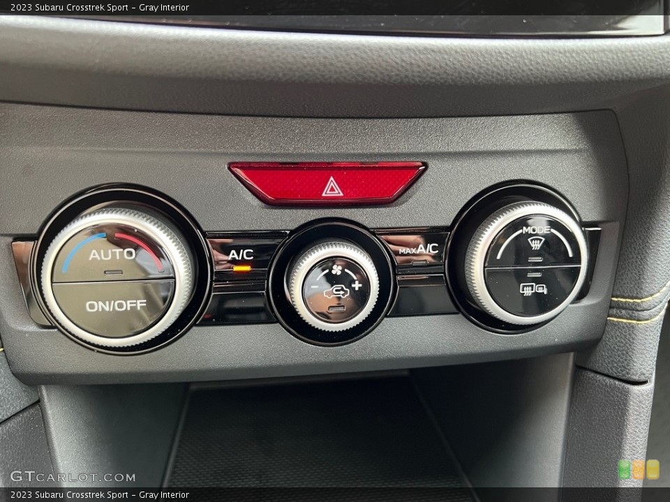 Gray Interior Controls for the 2023 Subaru Crosstrek Sport #146684195