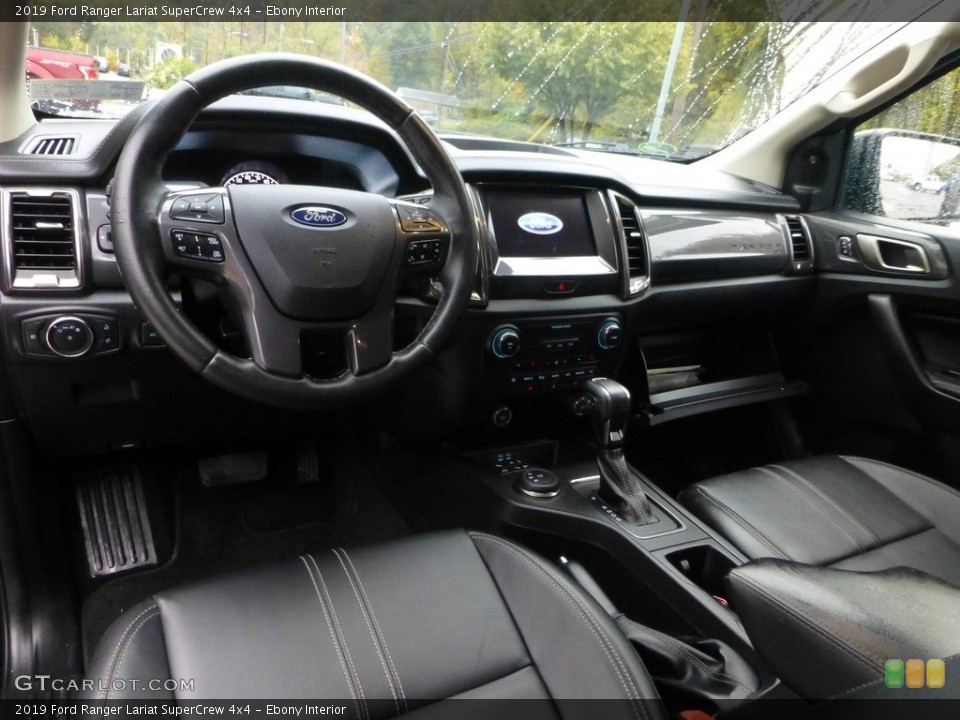 Ebony 2019 Ford Ranger Interiors