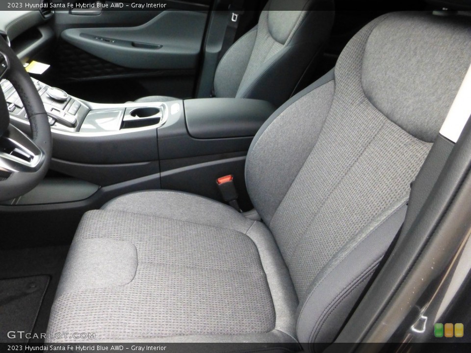 Gray 2023 Hyundai Santa Fe Hybrid Interiors