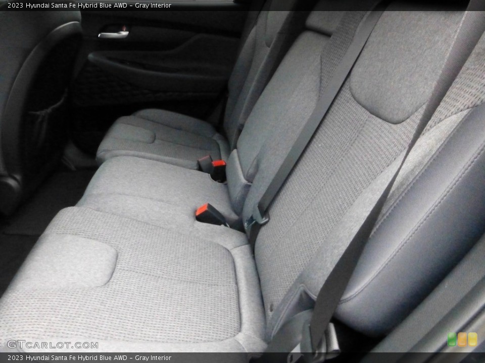 Gray Interior Rear Seat for the 2023 Hyundai Santa Fe Hybrid Blue AWD #146684372