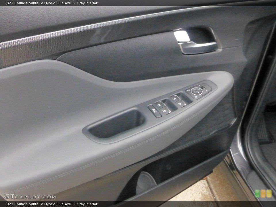 Gray Interior Door Panel for the 2023 Hyundai Santa Fe Hybrid Blue AWD #146684393
