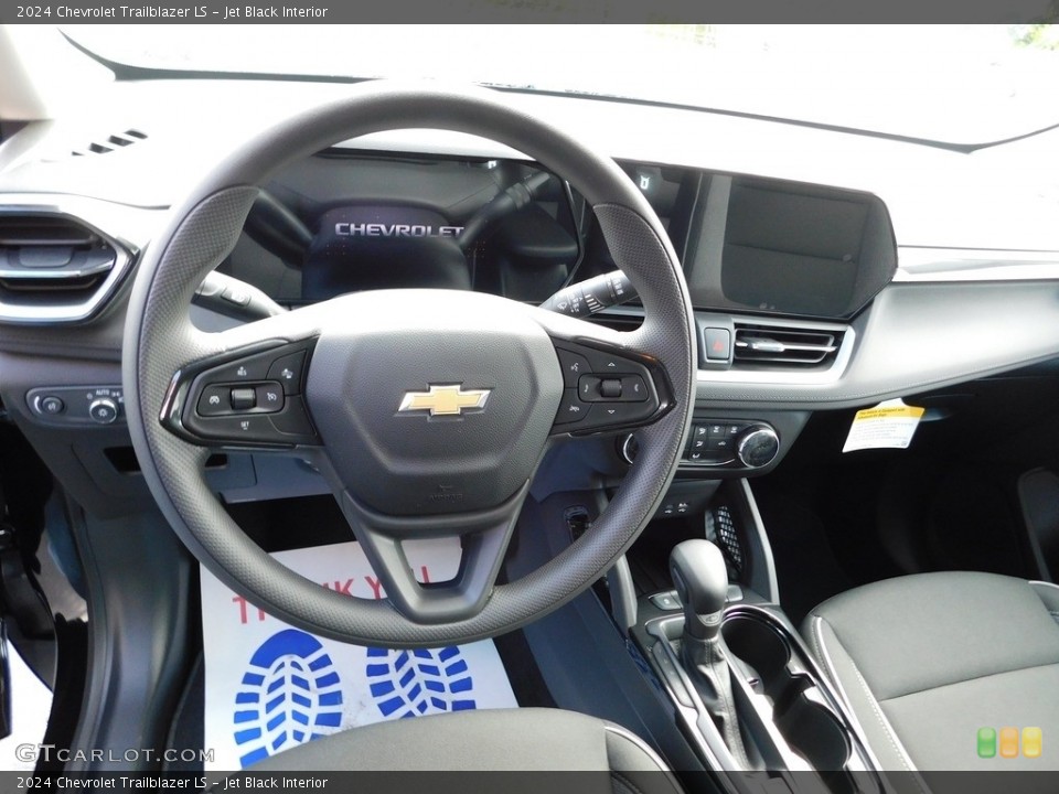 Jet Black Interior Dashboard for the 2024 Chevrolet Trailblazer LS #146684402