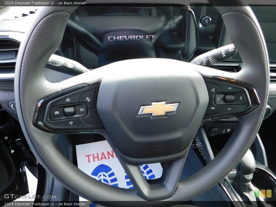 Jet Black Interior Steering Wheel for the 2024 Chevrolet Trailblazer LS #146684416