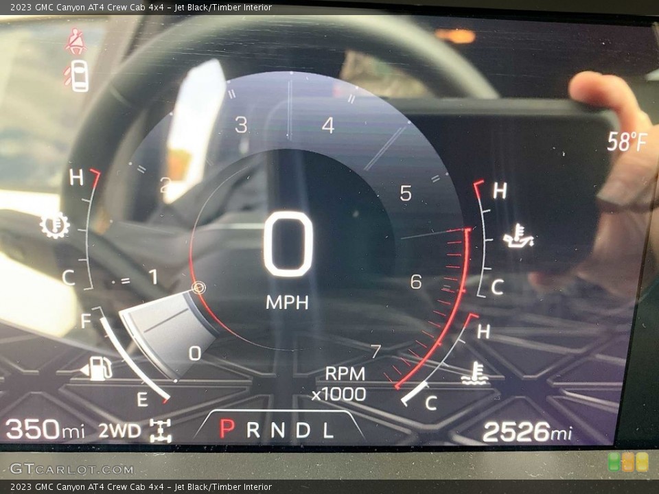 Jet Black/Timber Interior Gauges for the 2023 GMC Canyon AT4 Crew Cab 4x4 #146685957
