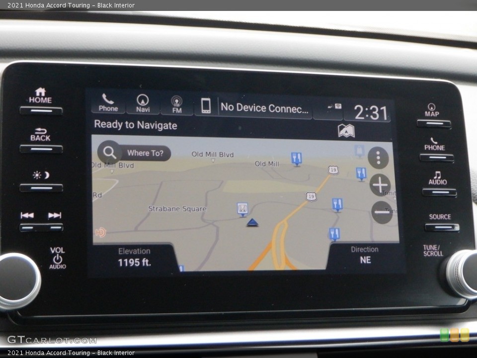 Black Interior Navigation for the 2021 Honda Accord Touring #146686038
