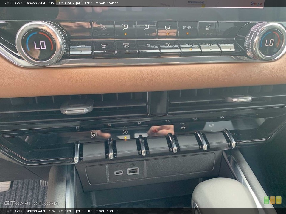 Jet Black/Timber Interior Controls for the 2023 GMC Canyon AT4 Crew Cab 4x4 #146686095