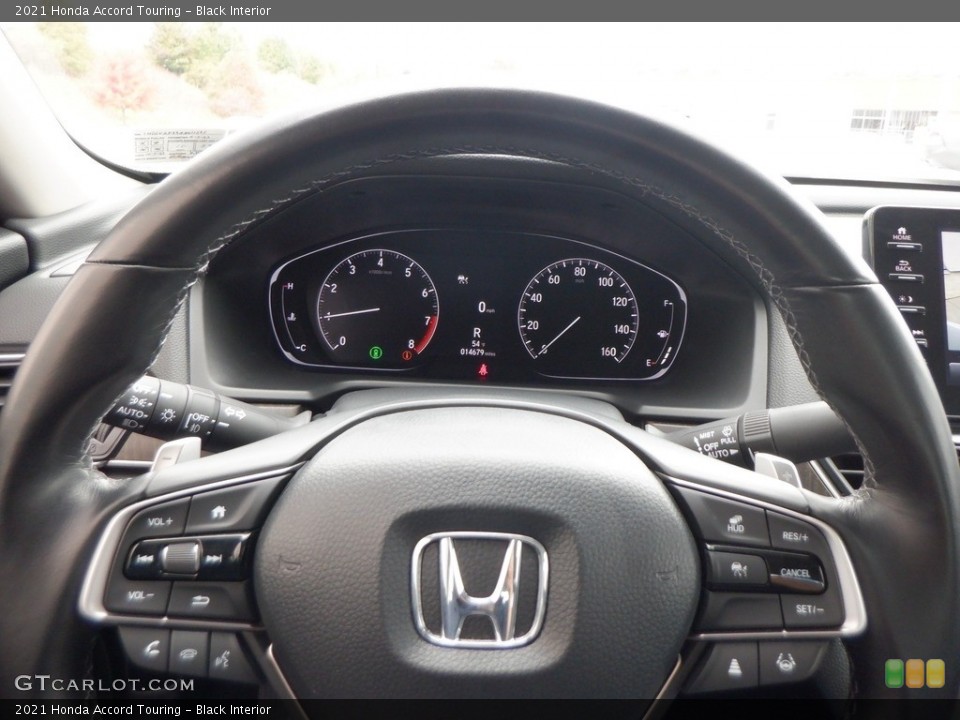 Black Interior Steering Wheel for the 2021 Honda Accord Touring #146686254