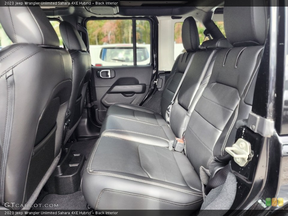Black Interior Rear Seat for the 2023 Jeep Wrangler Unlimited Sahara 4XE Hybrid #146686257