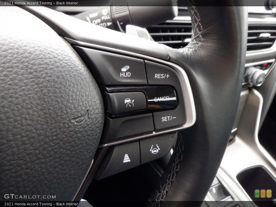 Black Interior Steering Wheel for the 2021 Honda Accord Touring #146686311