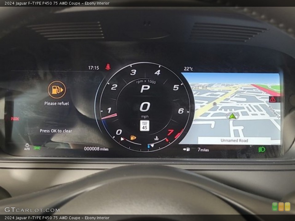 Ebony Interior Gauges for the 2024 Jaguar F-TYPE P450 75 AWD Coupe #146686317