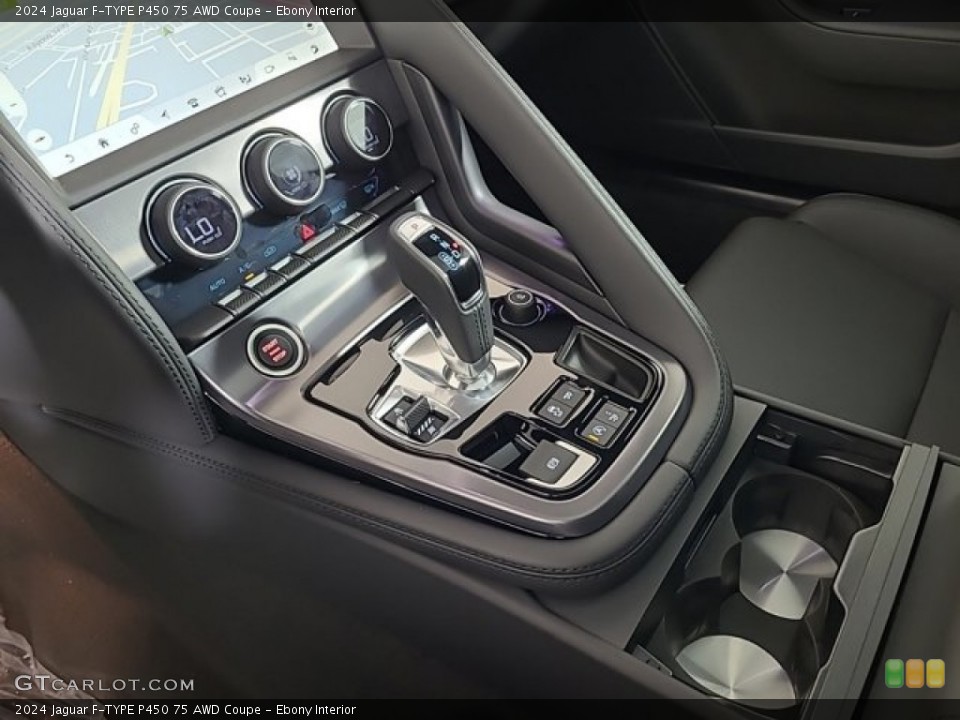 Ebony Interior Transmission for the 2024 Jaguar F-TYPE P450 75 AWD Coupe #146686548