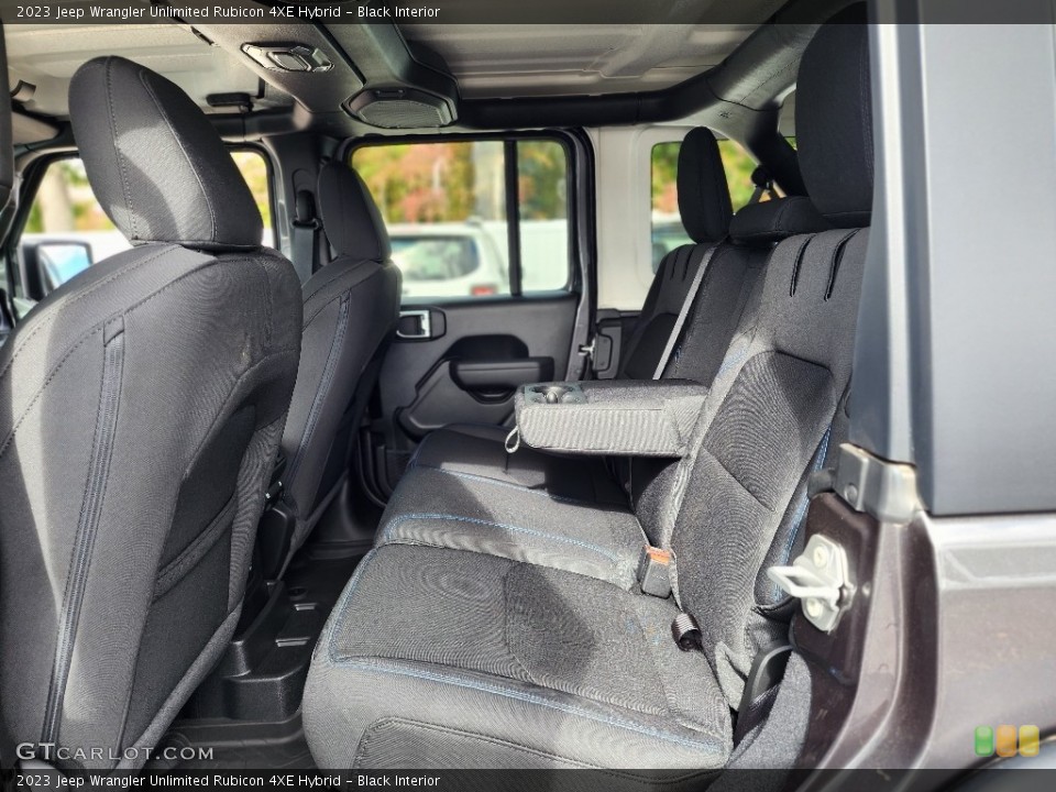 Black Interior Rear Seat for the 2023 Jeep Wrangler Unlimited Rubicon 4XE Hybrid #146686554