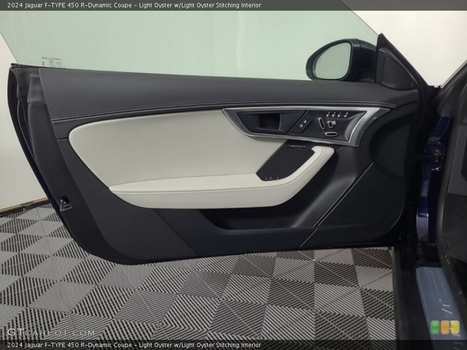 Light Oyster w/Light Oyster Stitching Interior Door Panel for the 2024 Jaguar F-TYPE 450 R-Dynamic Coupe #146686883