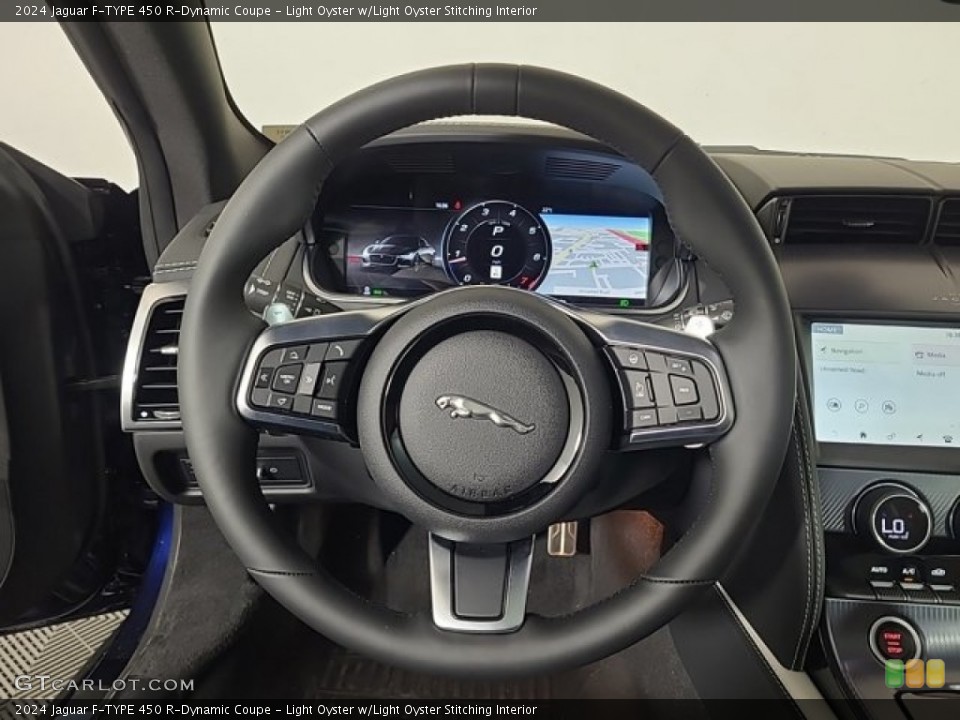Light Oyster w/Light Oyster Stitching Interior Steering Wheel for the 2024 Jaguar F-TYPE 450 R-Dynamic Coupe #146686971