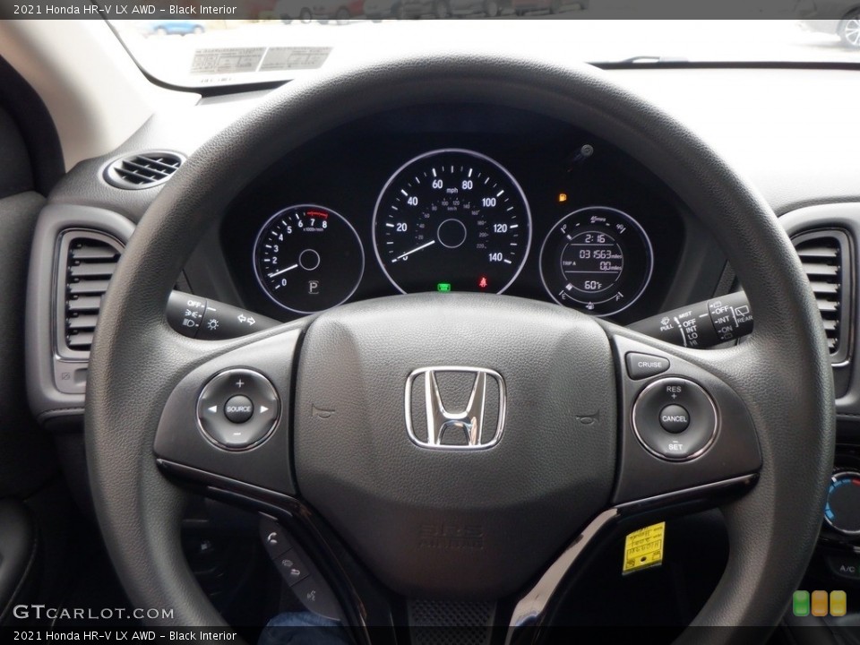 Black Interior Steering Wheel for the 2021 Honda HR-V LX AWD #146686977