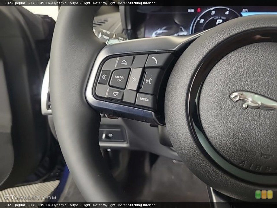 Light Oyster w/Light Oyster Stitching Interior Steering Wheel for the 2024 Jaguar F-TYPE 450 R-Dynamic Coupe #146686995