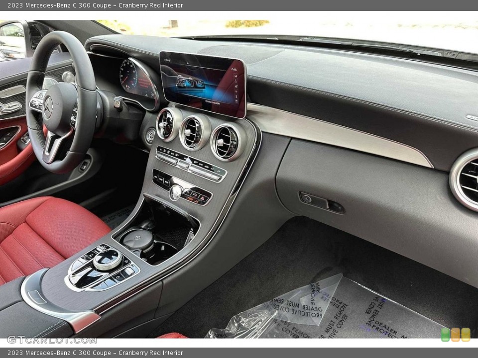 Cranberry Red Interior Dashboard for the 2023 Mercedes-Benz C 300 Coupe #146687010