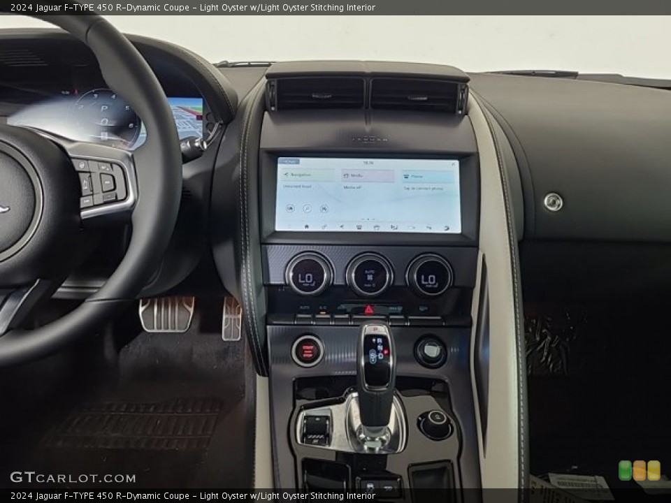 Light Oyster w/Light Oyster Stitching Interior Controls for the 2024 Jaguar F-TYPE 450 R-Dynamic Coupe #146687028