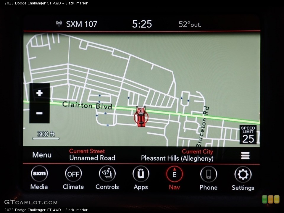 Black Interior Navigation for the 2023 Dodge Challenger GT AWD #146688513