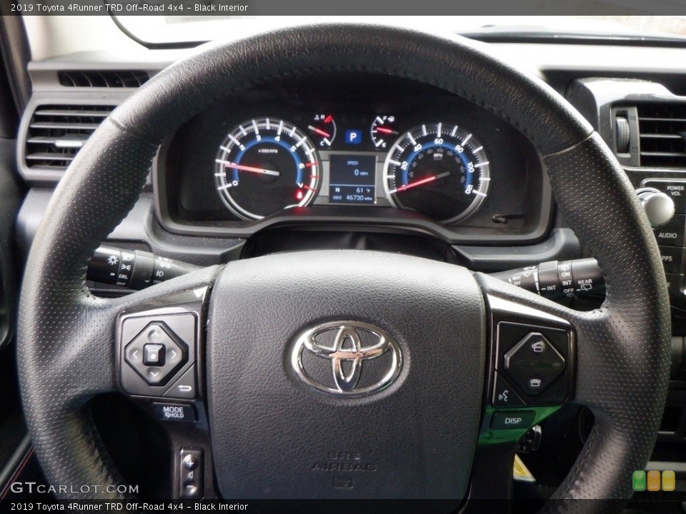 Black Interior Steering Wheel for the 2019 Toyota 4Runner TRD Off-Road 4x4 #146688657