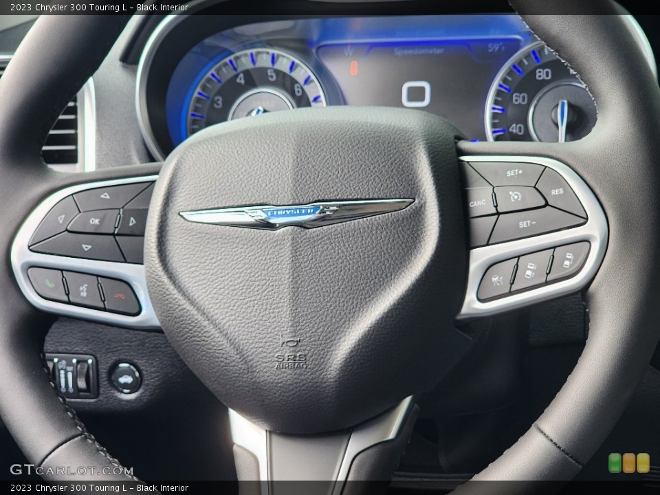 Black Interior Steering Wheel for the 2023 Chrysler 300 Touring L #146688711