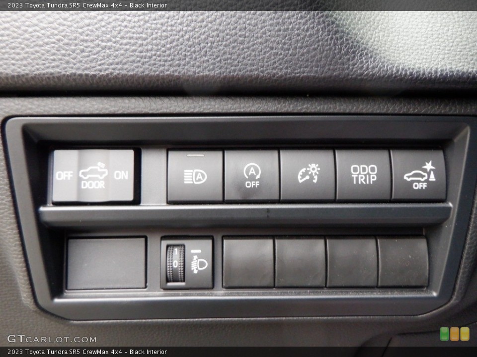 Black Interior Controls for the 2023 Toyota Tundra SR5 CrewMax 4x4 #146689275