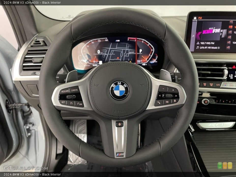 Black Interior Steering Wheel for the 2024 BMW X3 sDrive30i #146689311