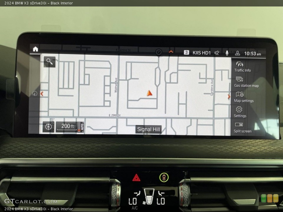 Black Interior Navigation for the 2024 BMW X3 sDrive30i #146689401