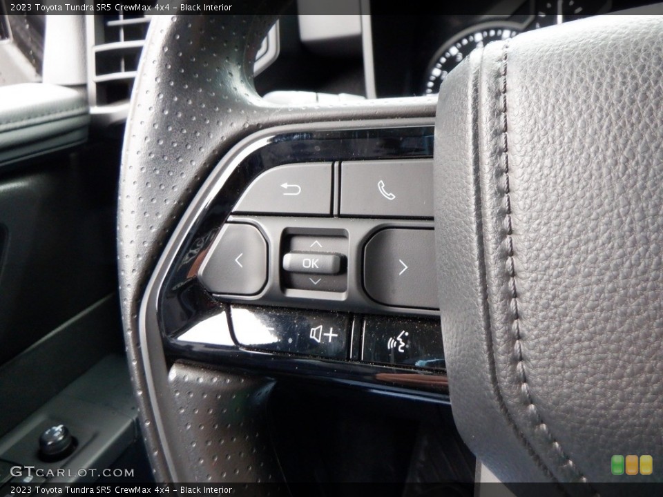 Black Interior Steering Wheel for the 2023 Toyota Tundra SR5 CrewMax 4x4 #146689413