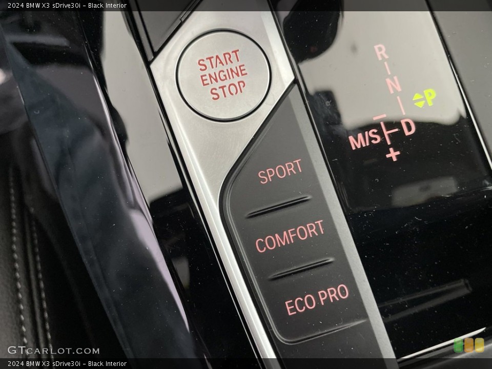 Black Interior Controls for the 2024 BMW X3 sDrive30i #146689473
