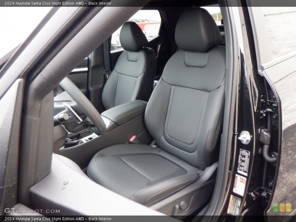 Black Interior Front Seat for the 2024 Hyundai Santa Cruz Night Edition AWD #146689926